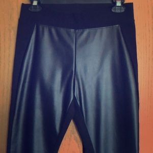Nordstrom black faux leather leggings